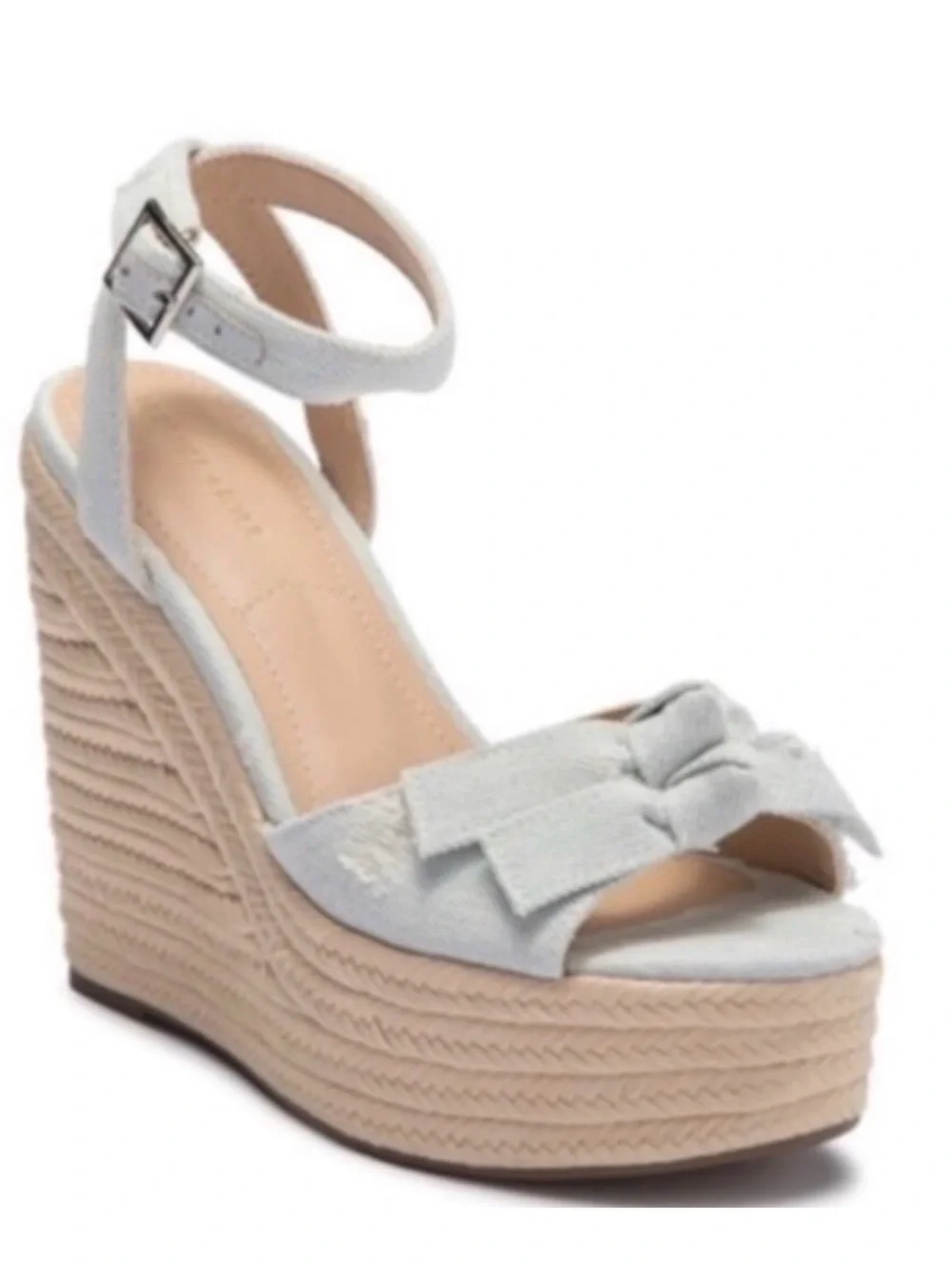 Kendall and Kylie Distressed Wedges, Worn Once - Picture 5 of 9